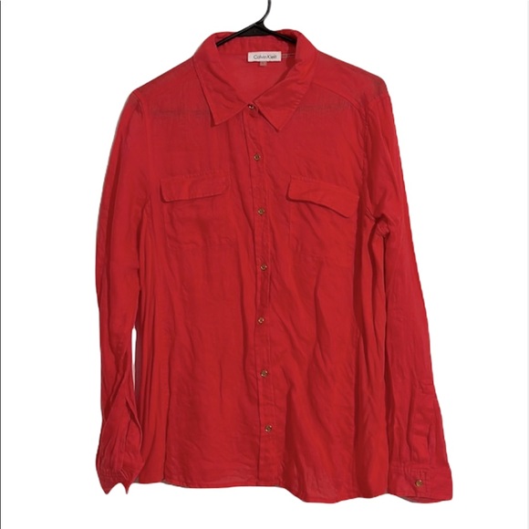 Calvin Klein Tops - Calvin Klein linen blouse